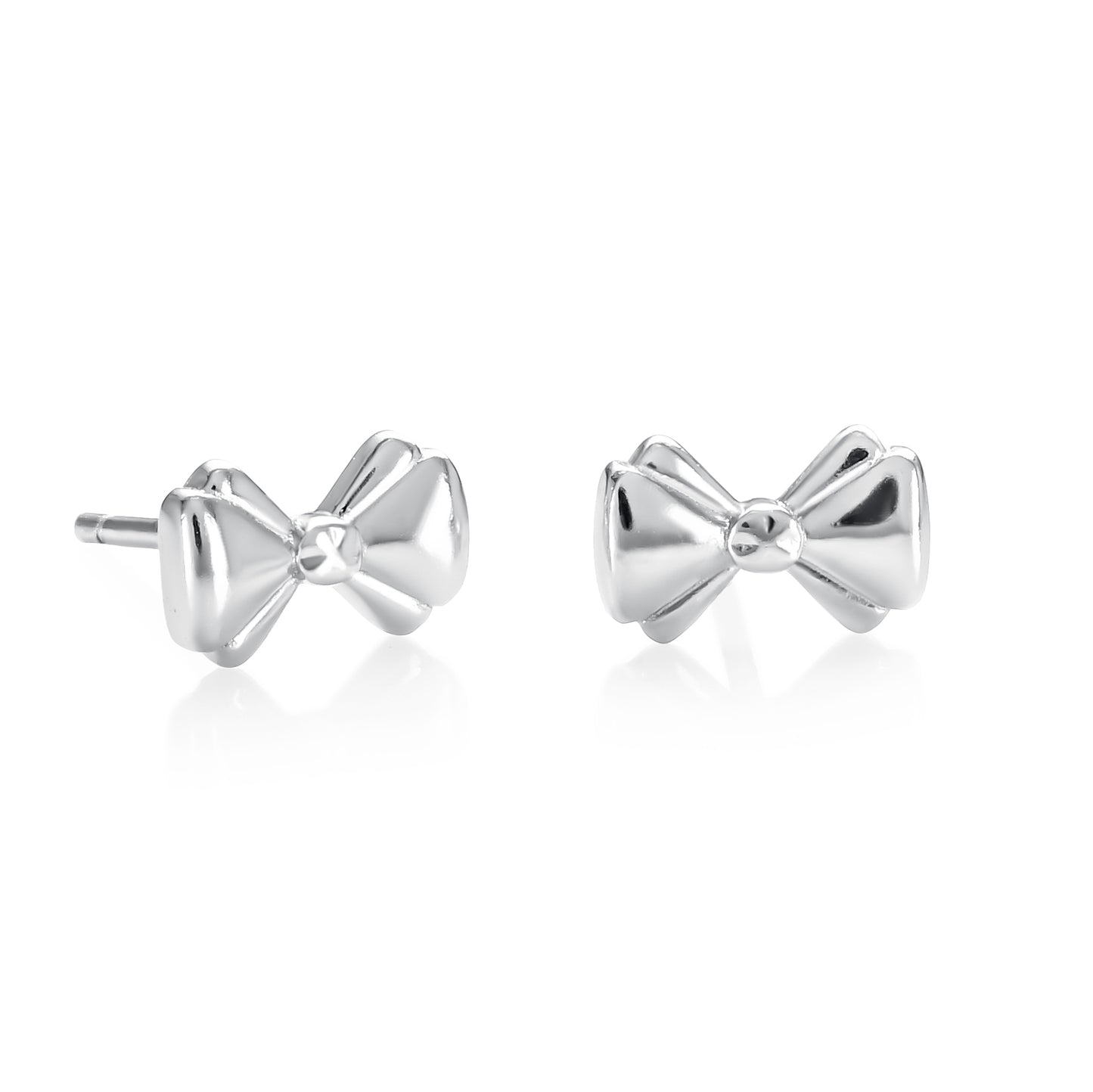925 Sterling Silver Bow Stud Earrings for Women