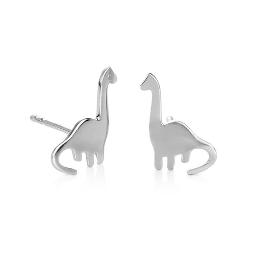 925 Sterling Silver Cute Dinosaur Shaped Small Stud Earrings for Women