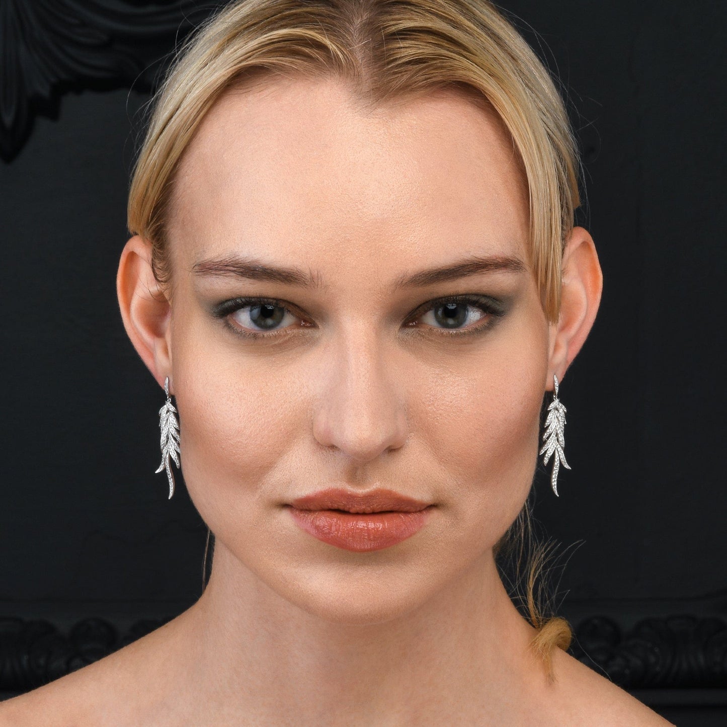 Sterling Silver Long Drop Earrings for Women.