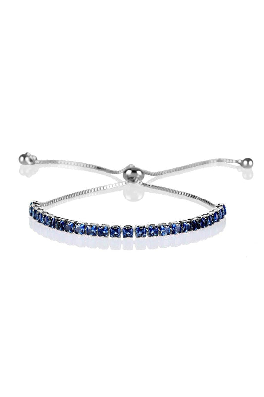 Adjustable Dark Blue Bracelet for Women - namana.london