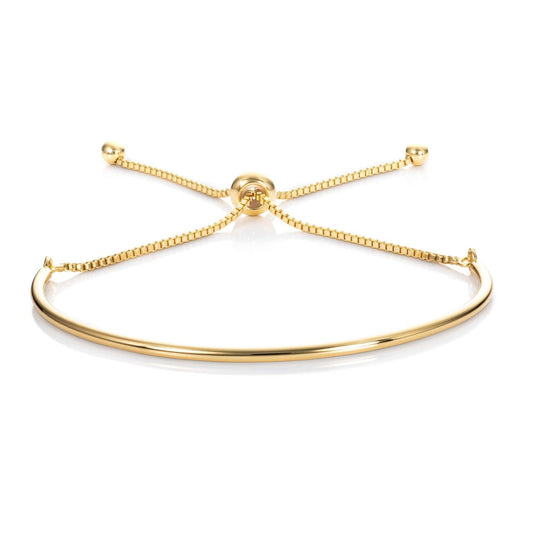 Adjustable Dainty Gold Bangle Bracelet for Women - namana.london