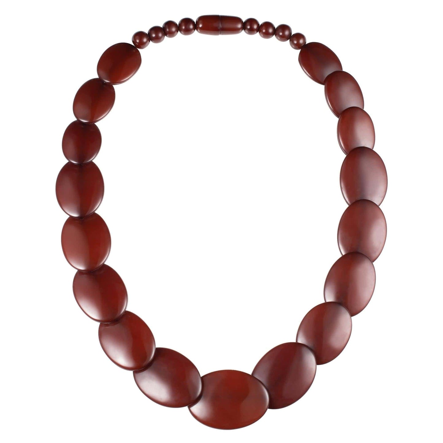Long Brown Chunky Statement Necklace for Women - namana.london