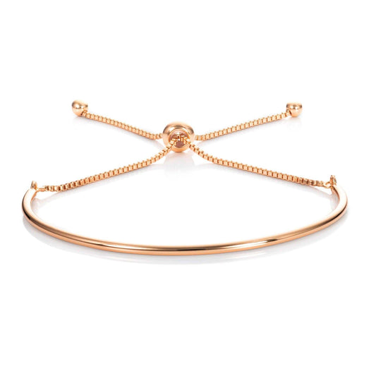 Adjustable Dainty Rose Gold Bangle Bracelet for Women - namana.london
