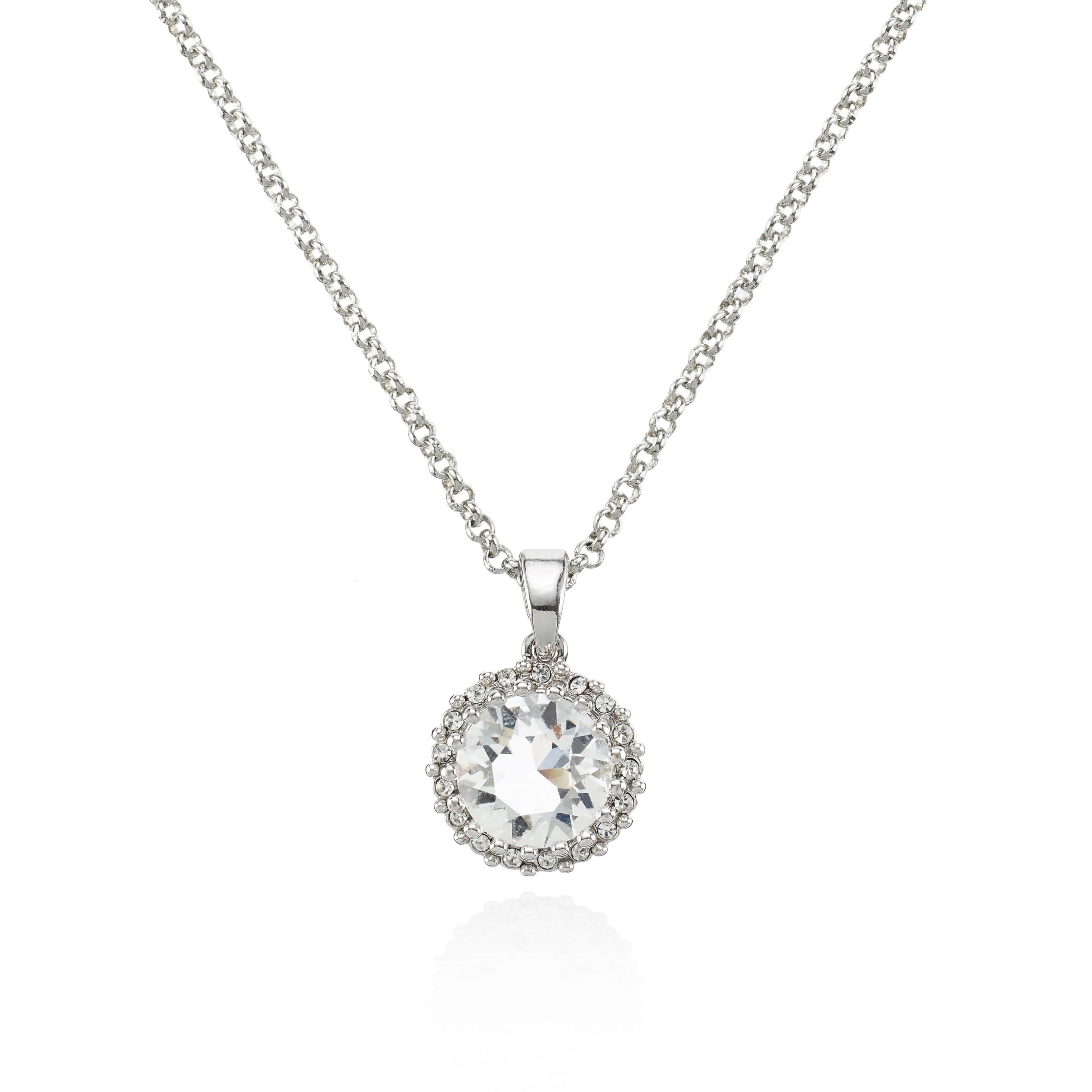 Swarovski sale halo necklace