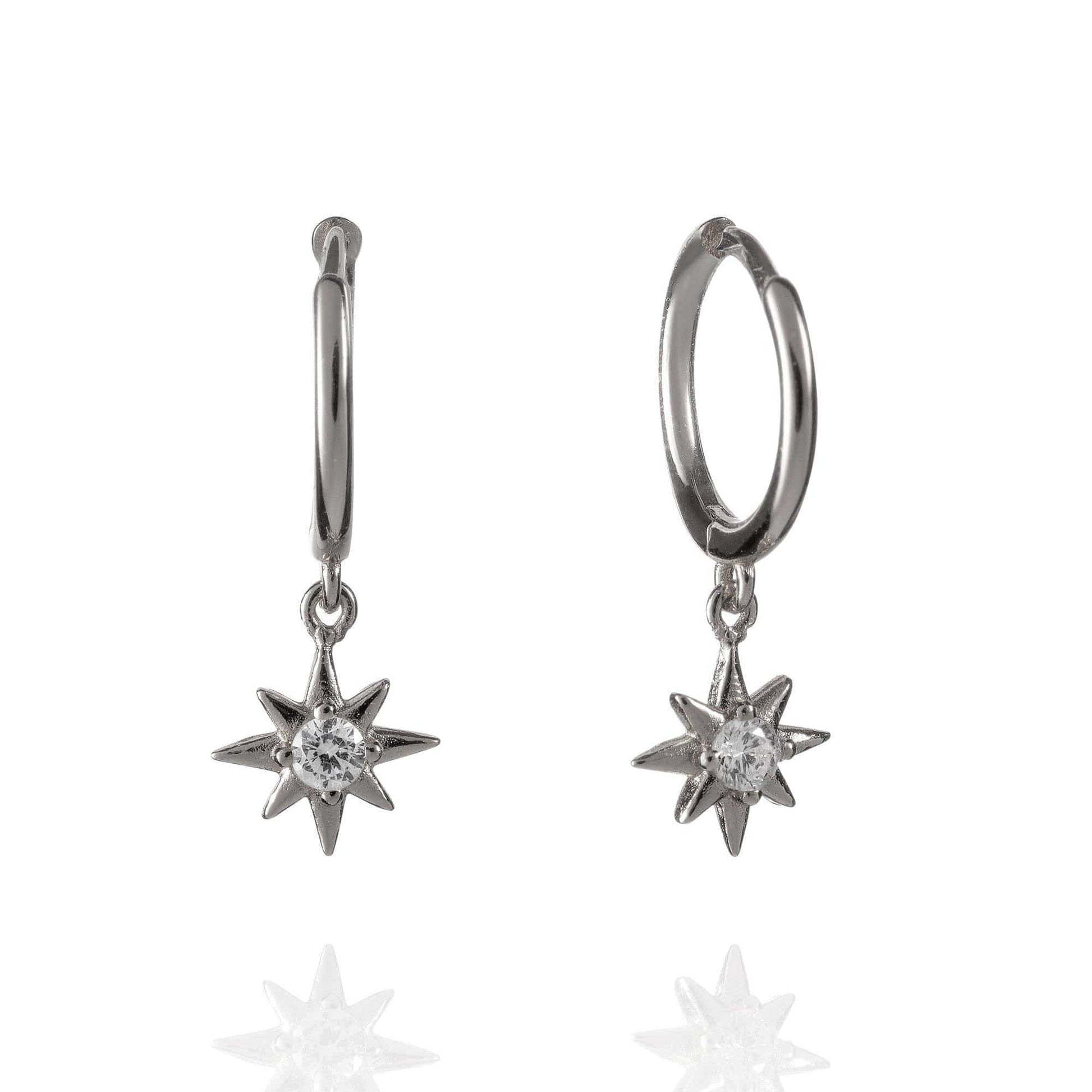 Star Huggie Hoop Earrings for Women - namana.london