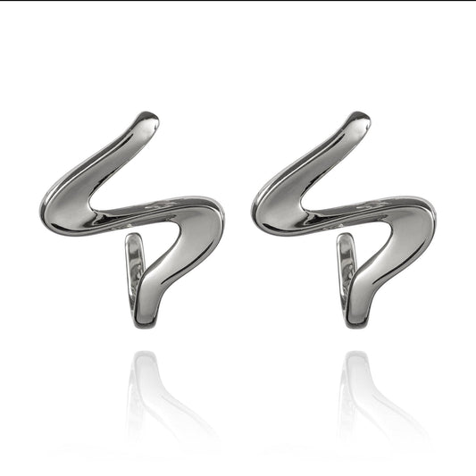 S Shaped Unusual Statement Earrings for Women - namana.london
