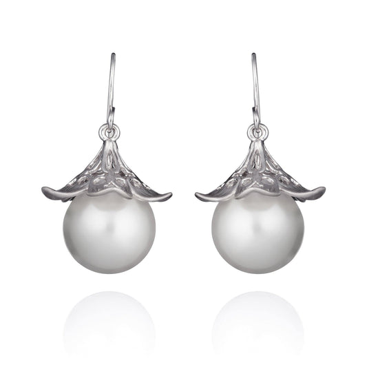 Large Pearl Drop Earrings for Women - namana.london