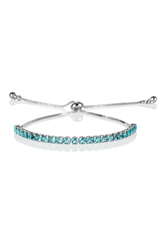 Adjustable Light Blue Bracelet for Women - namana.london