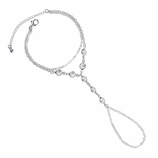 Hand and Ring Chain Bracelet, Slave Bracelet for Women - namana.london