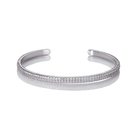 Bangle Bracelet for Women with Cubic Zirconia - namana.london