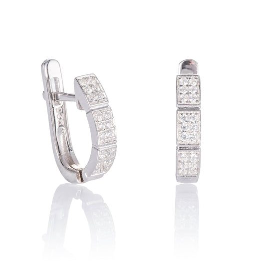 Sterling Silver Mini Silver Huggie Hoop Earrings for Women - namana.london