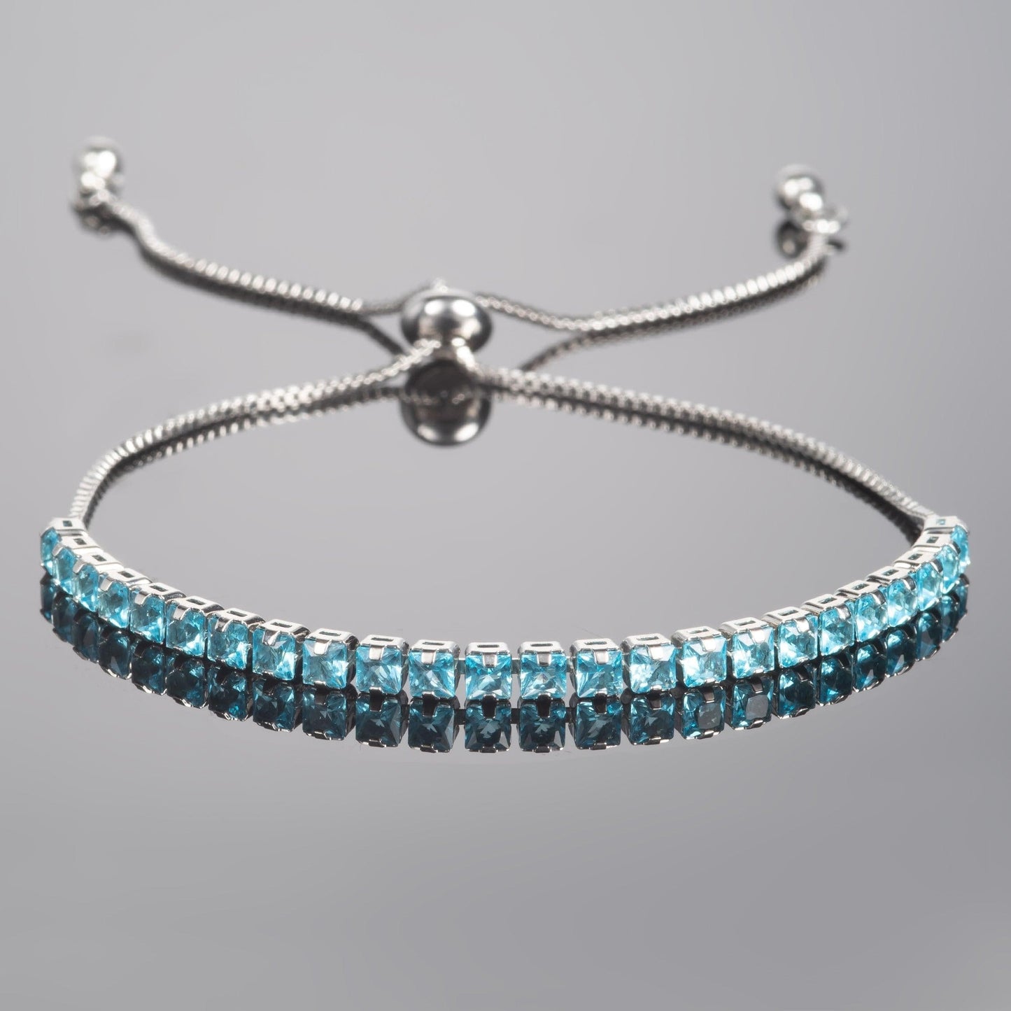 Adjustable Light Blue Bracelet for Women - namana.london