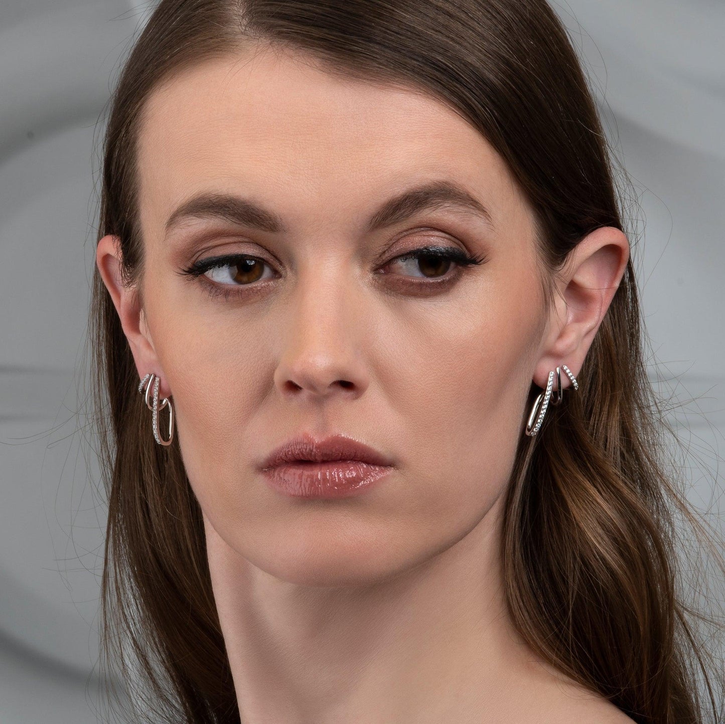 925 Sterling Silver Unusual Large Earrings for Women - namana.london