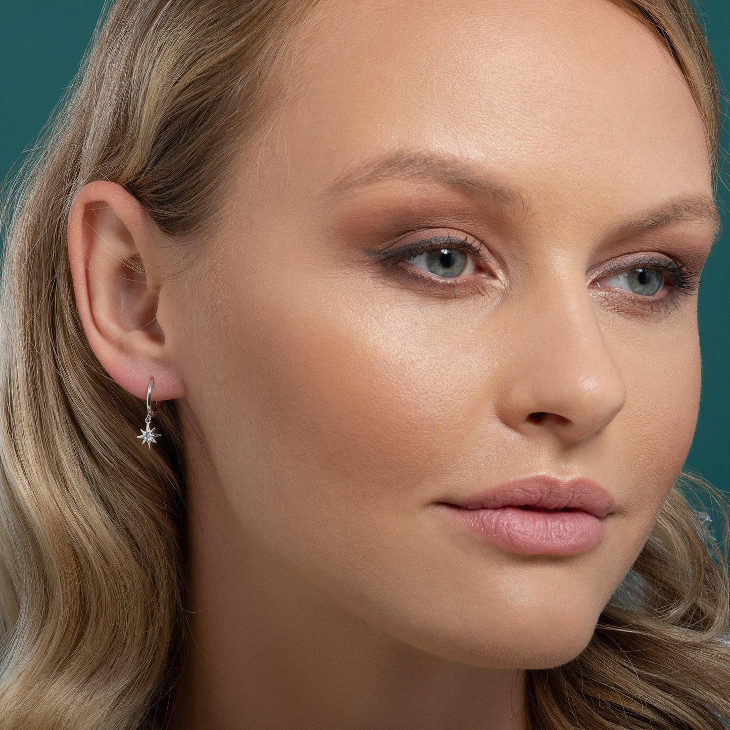 Star Huggie Hoop Earrings for Women - namana.london