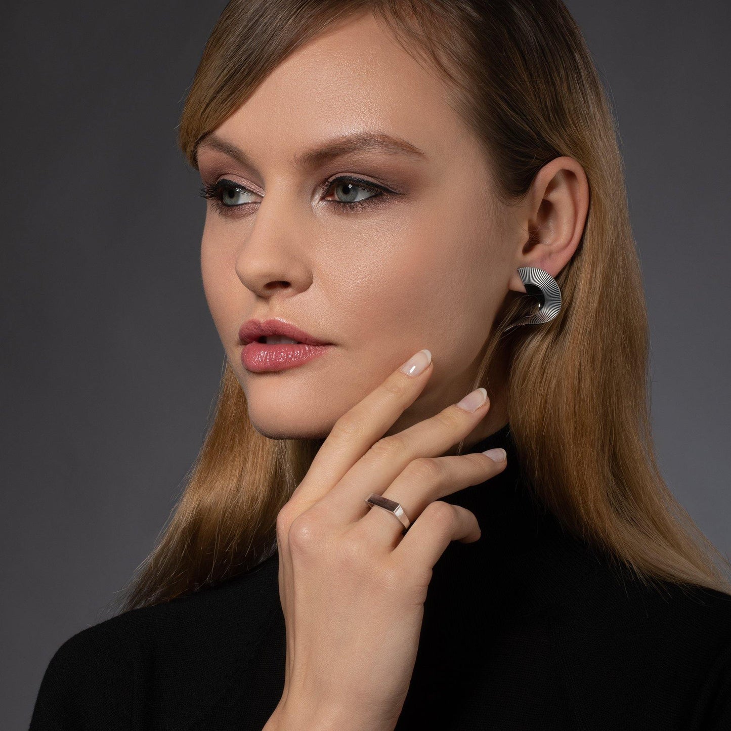Large Spiral Statement Earrings for Women - namana.london