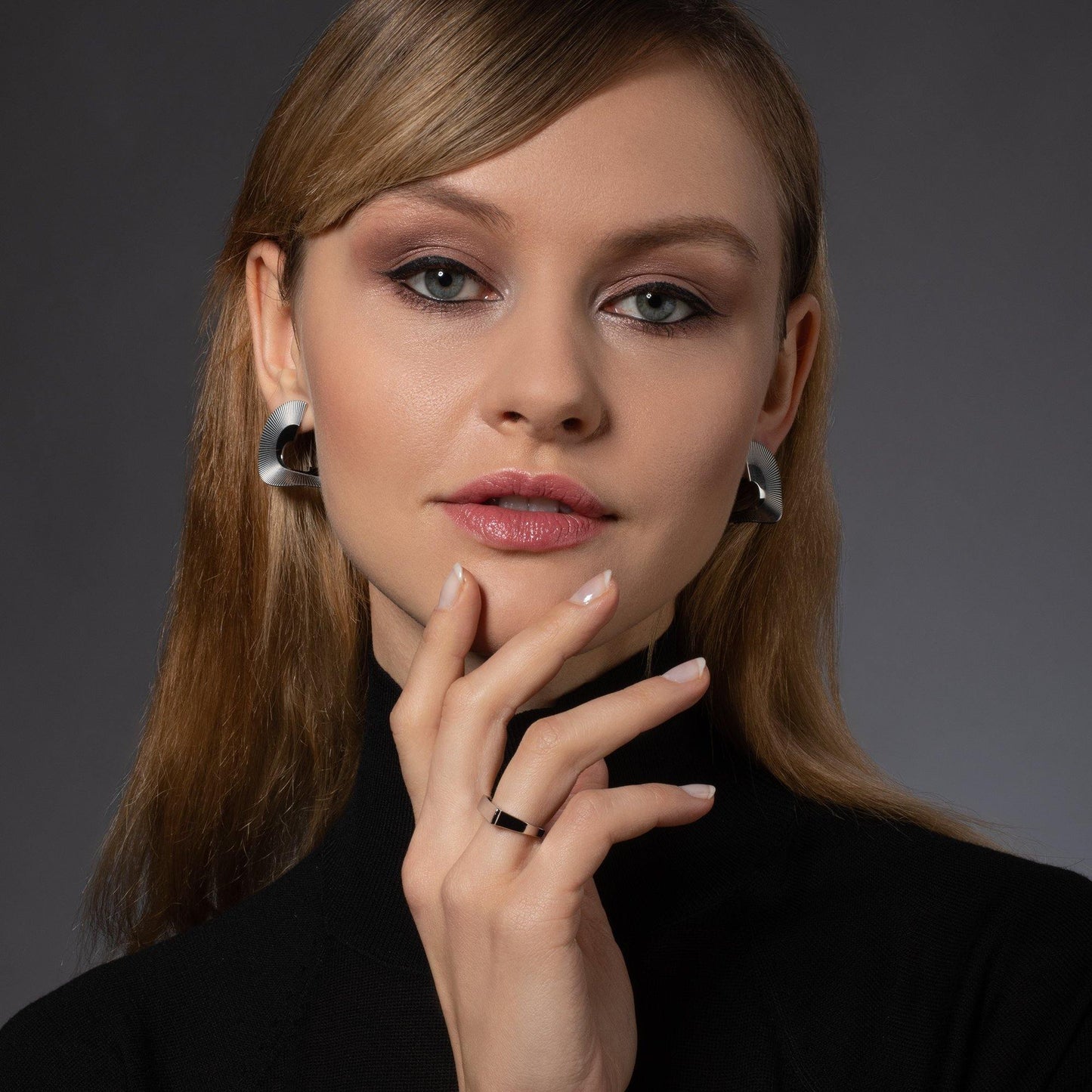 Large Spiral Statement Earrings for Women - namana.london