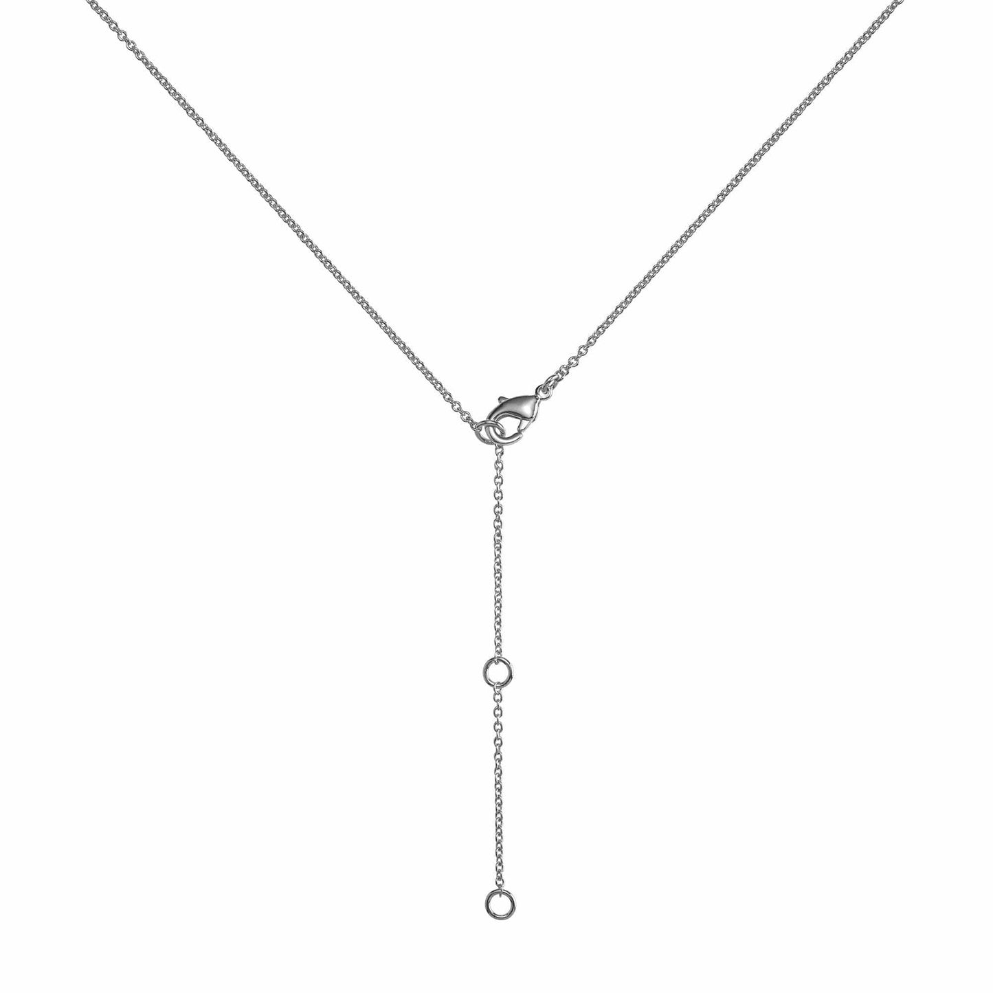 Sterling Silver Long Polki Disc Pendant Necklace - namana.london