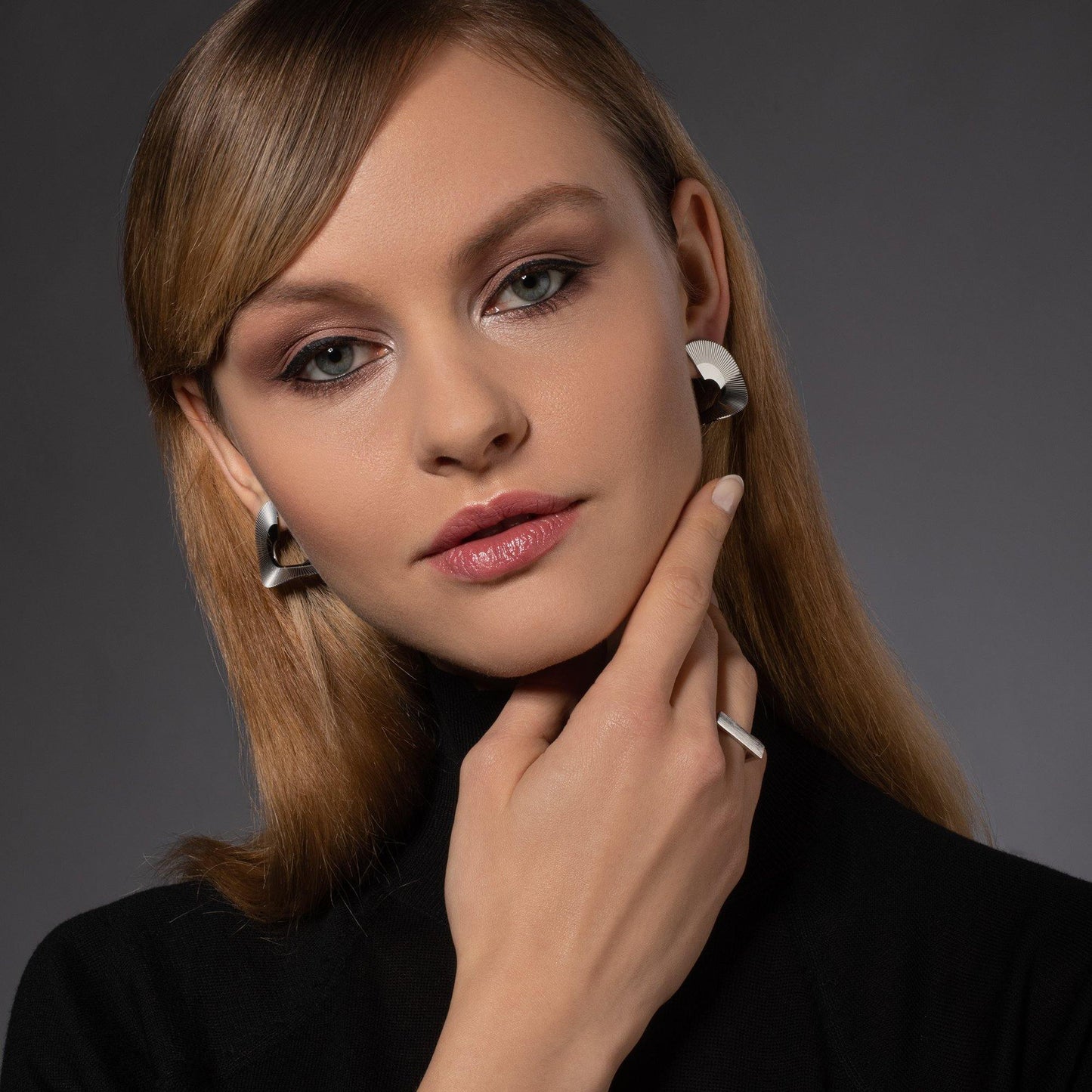 Large Spiral Statement Earrings for Women - namana.london