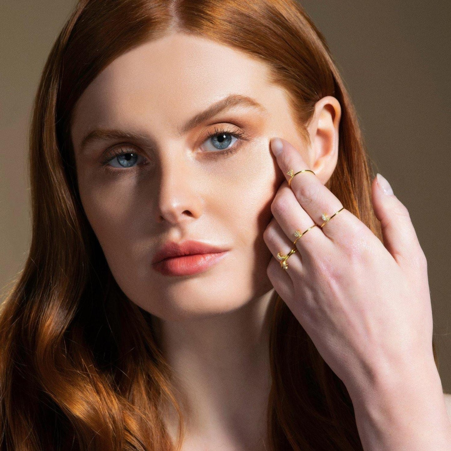 Dainty Gold Heart Ring for Women with Cubic Zirconia - namana.london