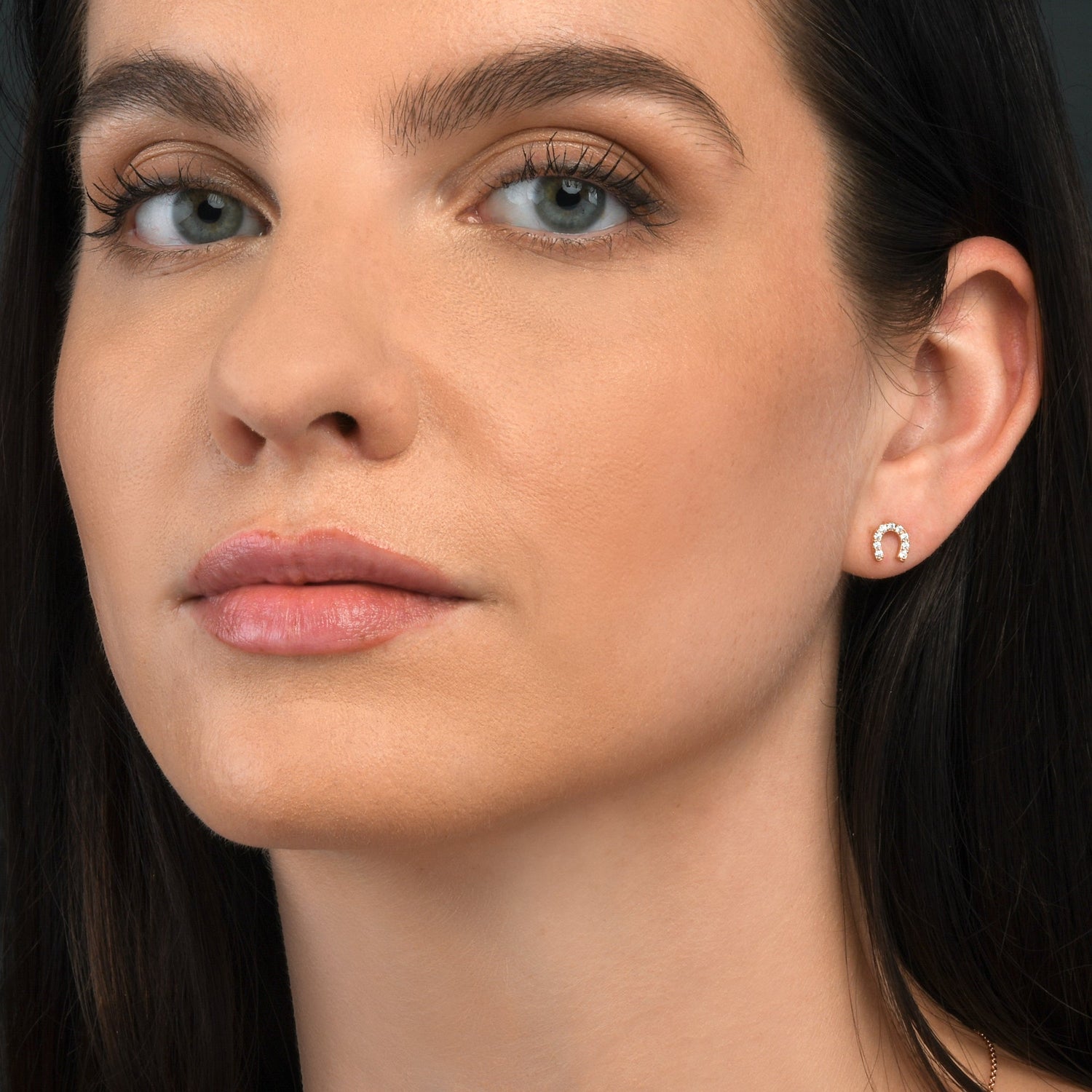 Rose gold earrings in 925 sterling silver