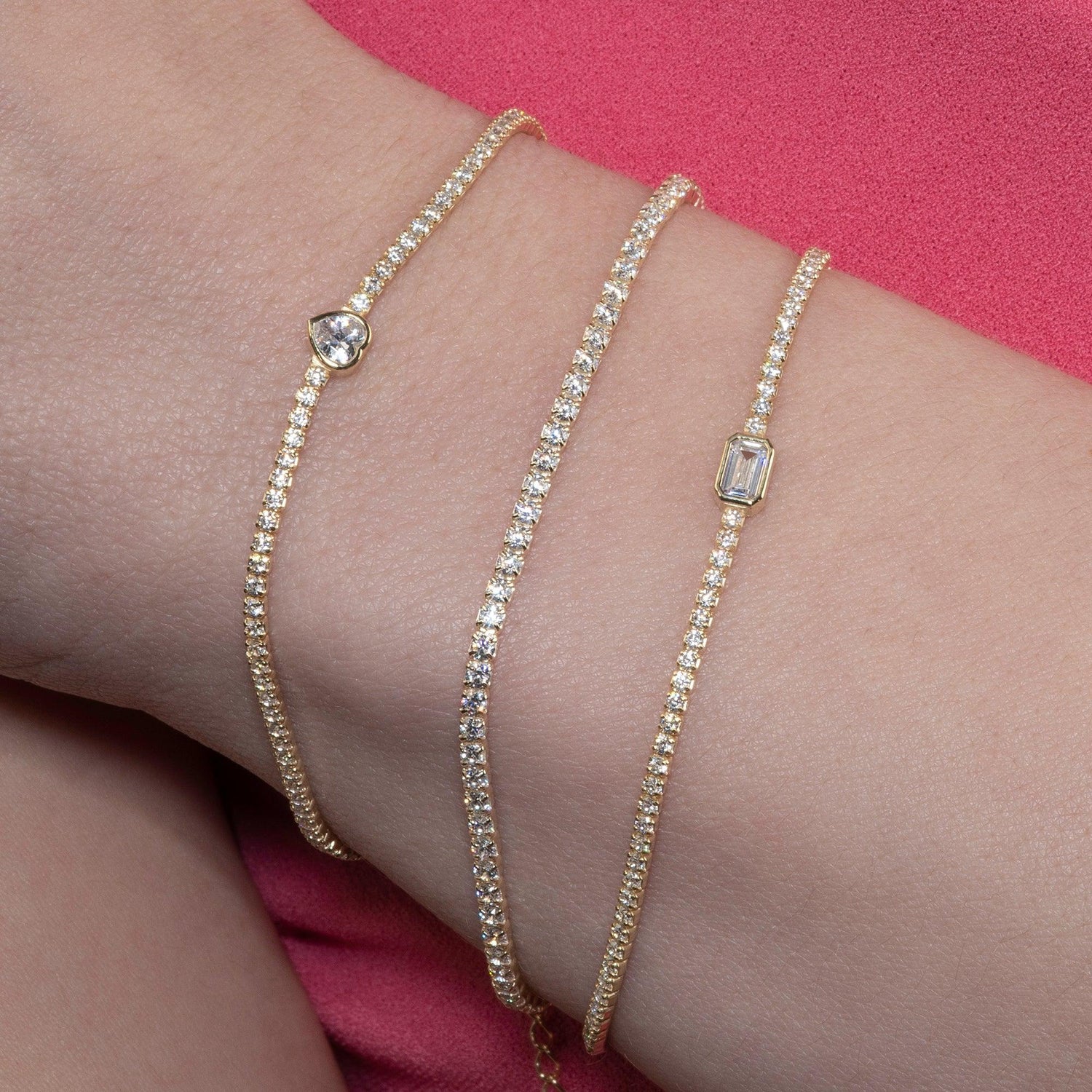 Gold Bracelets in 925 Sterling Silver
