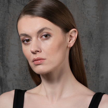 Small  Rose Gold Teardrop Earrings for Women and Teen Girls