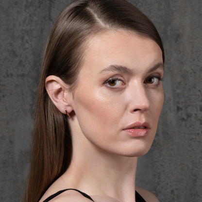 Small  Rose Gold Teardrop Earrings for Women and Teen Girls