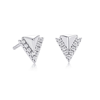 925 Sterling Silver Spike Stud Earrings for Women
