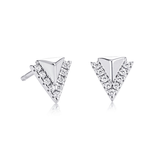925 Sterling Silver Spike Stud Earrings for Women