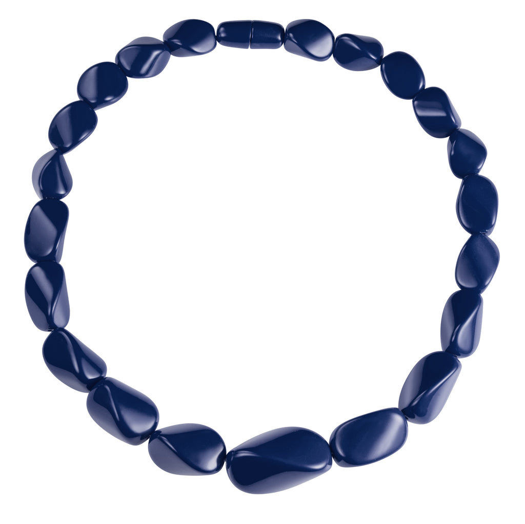 Twisted Blue Chunky Statement Necklace for Women