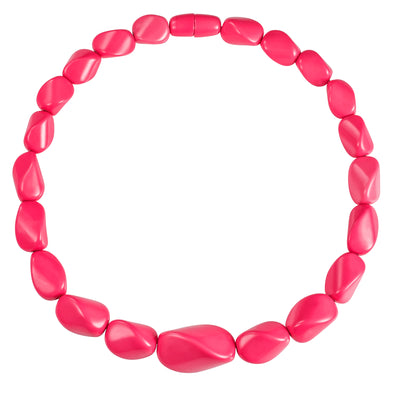 Twisted Pink Chunky Statement Necklace for Women