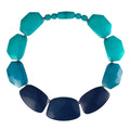 Chunky Blue Statement Necklace for Women