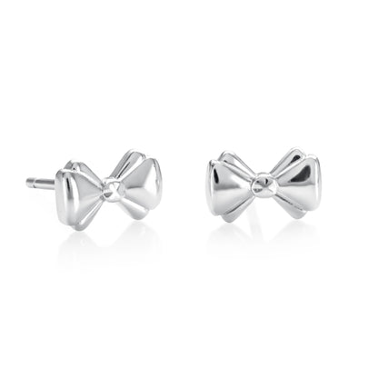 925 Sterling Silver Bow Stud Earrings for Women