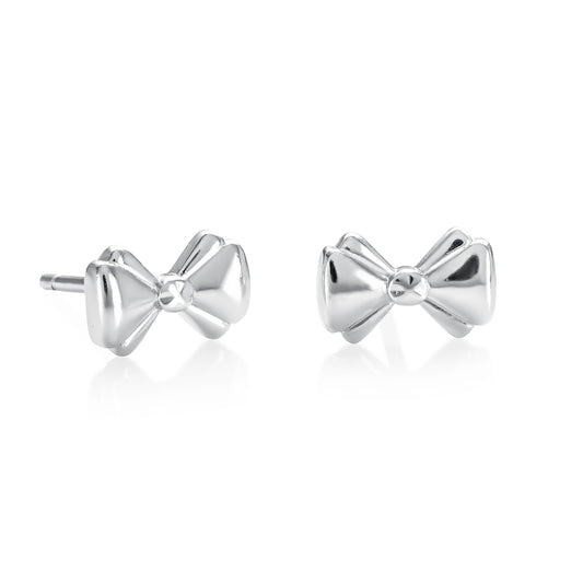 925 Sterling Silver Bow Stud Earrings for Women