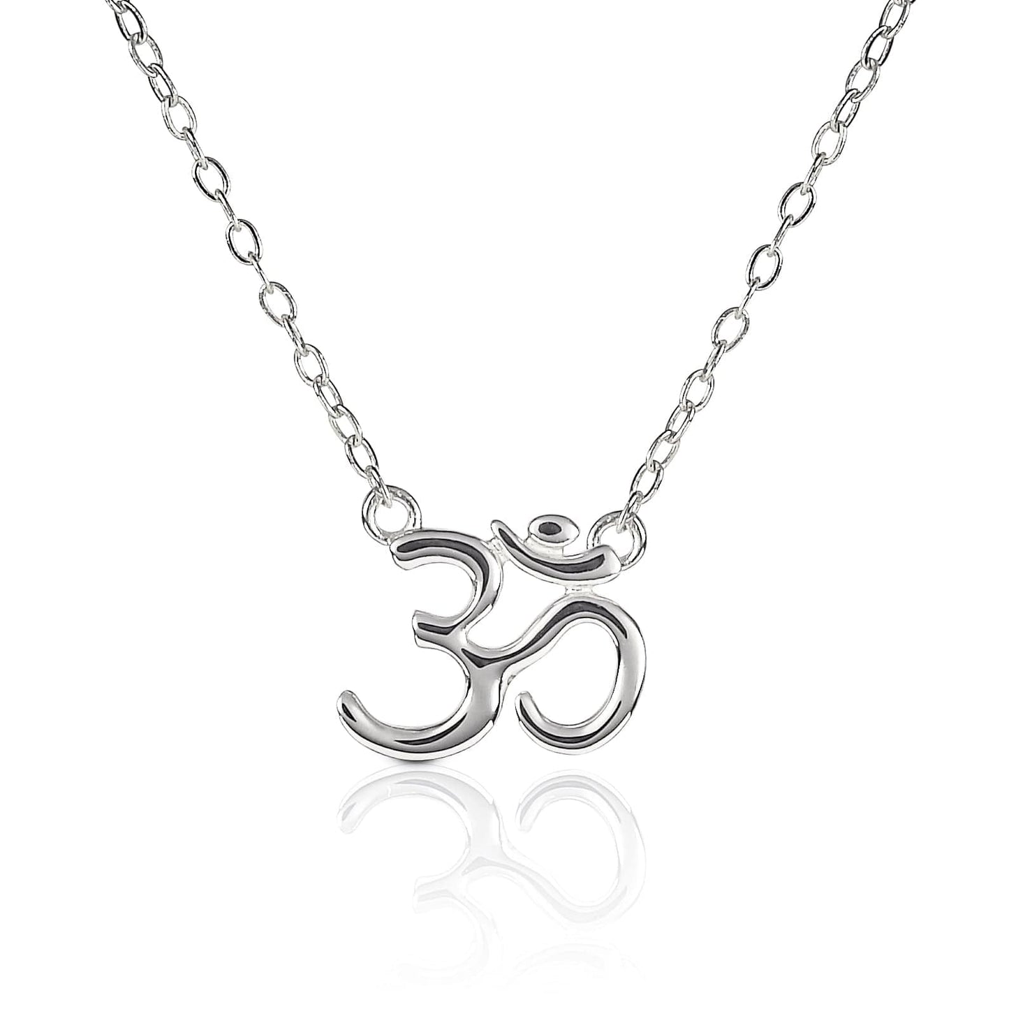 925 Sterling Silver Divine OM Pendant Necklace For Women