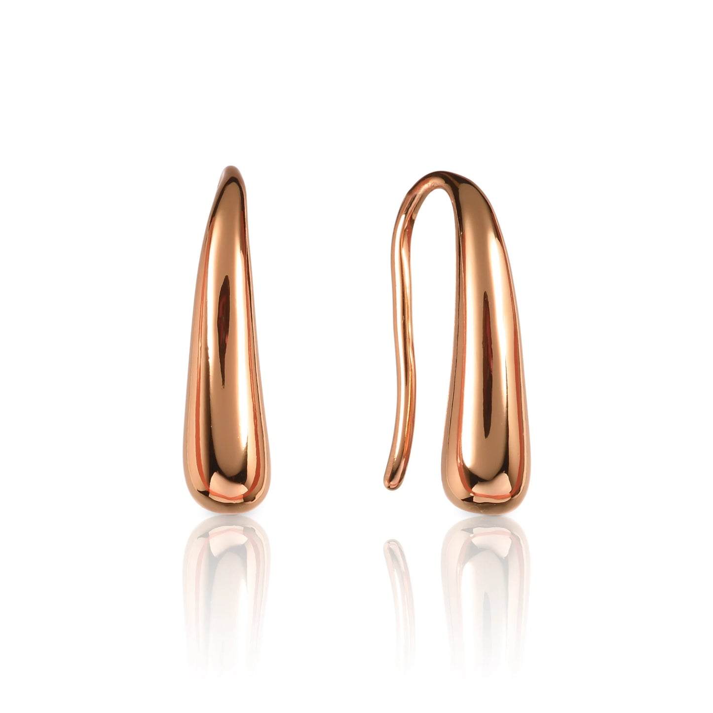 Small  Rose Gold Teardrop Earrings for Women and Teen Girls