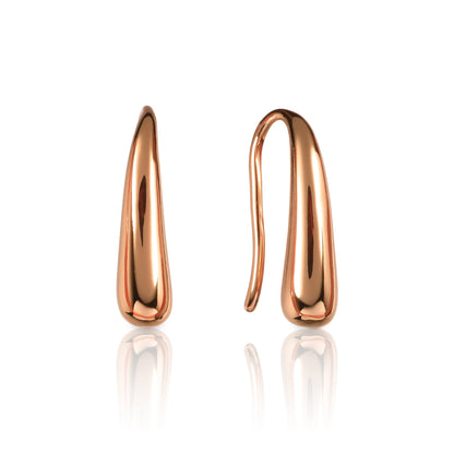 Small  Rose Gold Teardrop Earrings for Women and Teen Girls