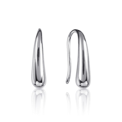 Small Silver Teardrop Earrings for Women and Teen Girls