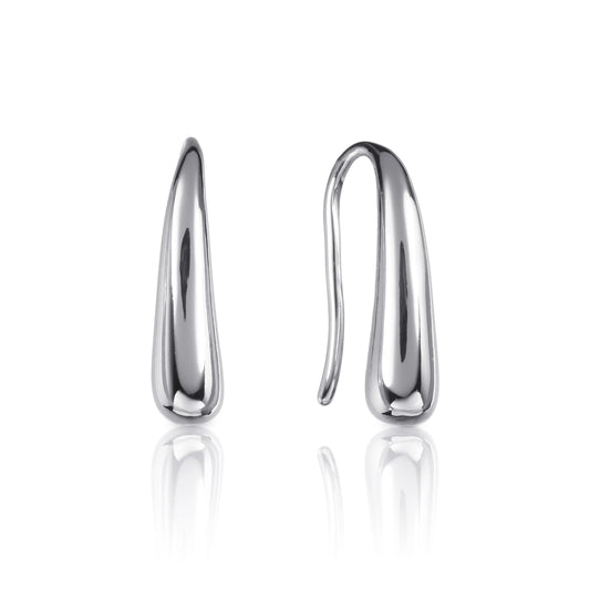 Small Silver Teardrop Earrings for Women and Teen Girls