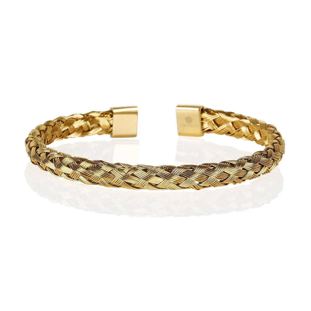 Gold Cuff Bracelet for Men - namana.london