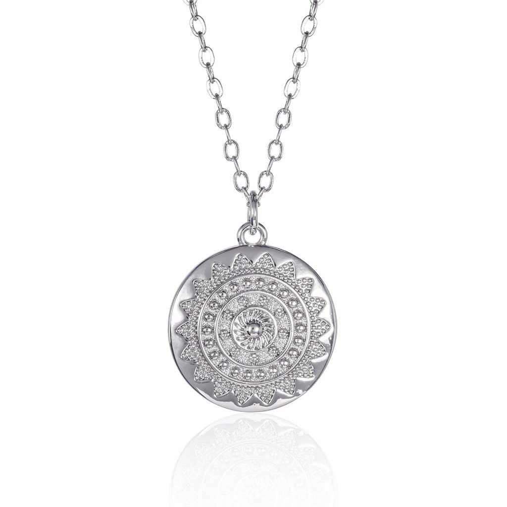 Dainty Mandala Pendant Necklace for Women - namana.london
