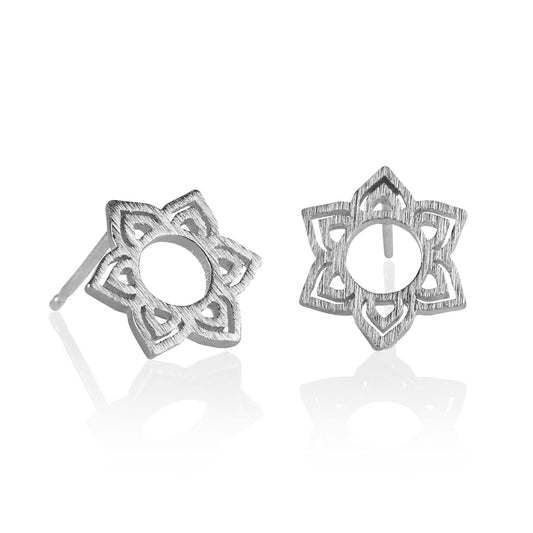 Shatkona Yantra Stud Earrings - namana.london
