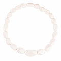 Twisted White Chunky Statement Necklace for Women - namana.london