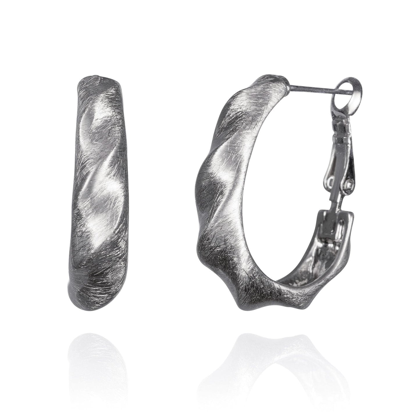 Twisted Large Hoop Earrings for Women - namana.london