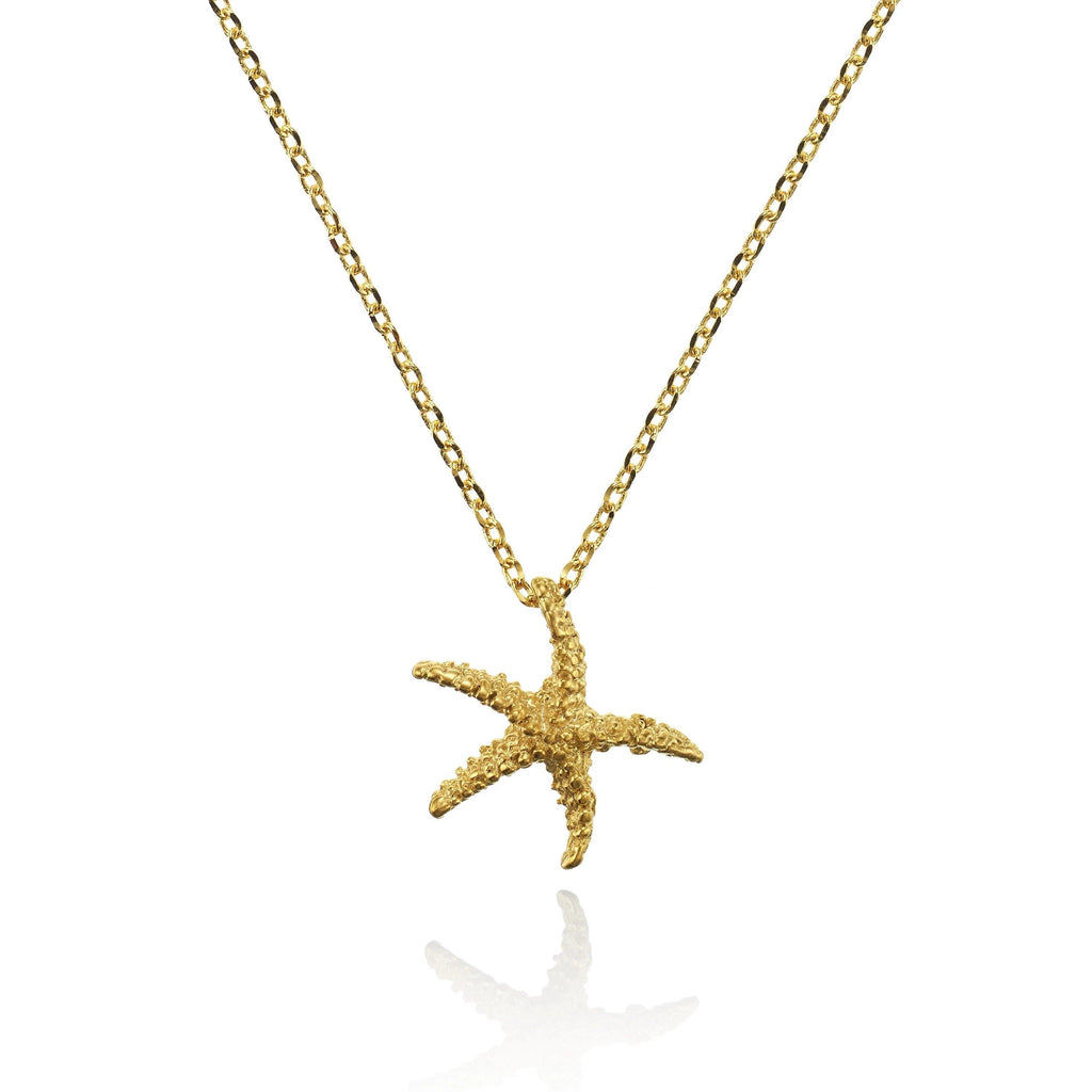 Gold Starfish Pendant Necklace - namana.london