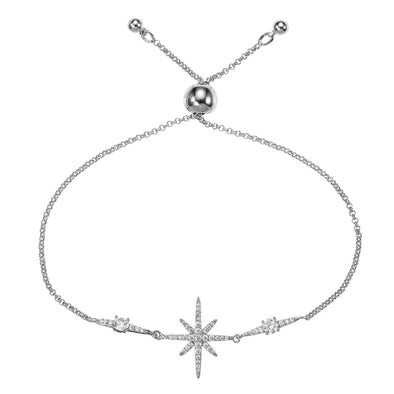 North Star Bracelet with Cubic Zirconia - namana.london