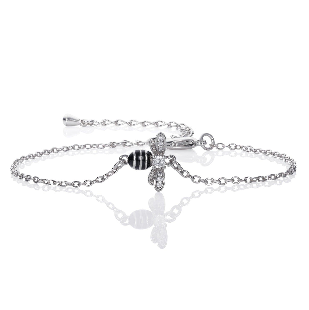 Bee Bracelet, Bumble Bee Charm Bracelet, Adjustable Charm Bracelet – Jenn's  Handmade Jewelry
