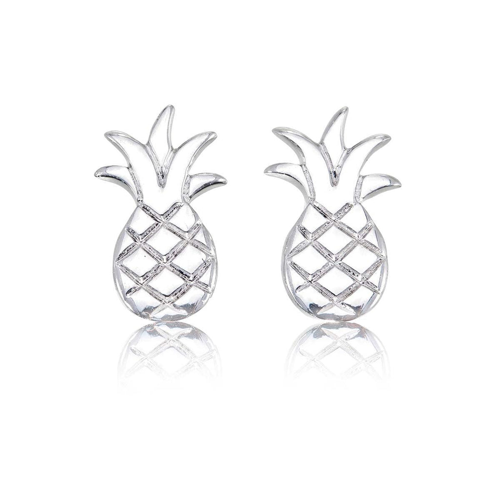 925 Sterling Silver Small Pineapple Stud Earrings for Women - namana.london