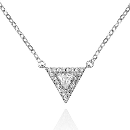 Trillion Pendant Pendant Necklace with Cubic Zirconia - namana.london