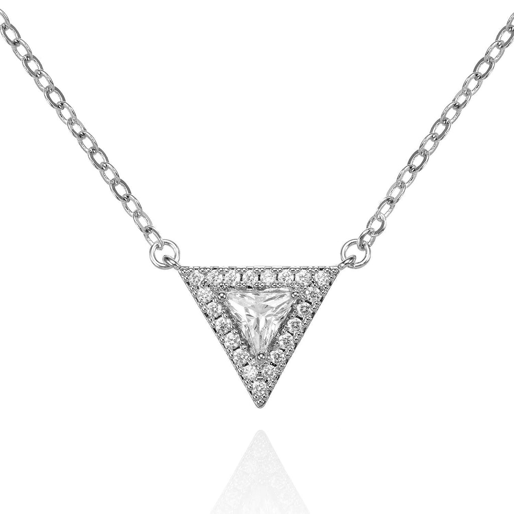 Trillion Pendant Pendant Necklace with Cubic Zirconia - namana.london